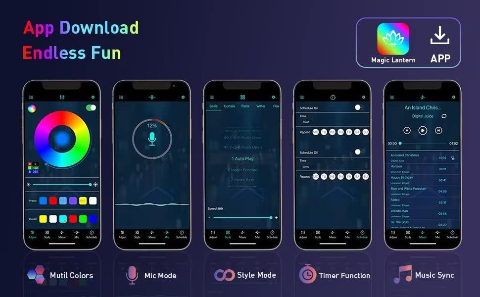 Hexagon Lights (8 Pack) LED Wall Panels, RGB Gaming Lights with APP