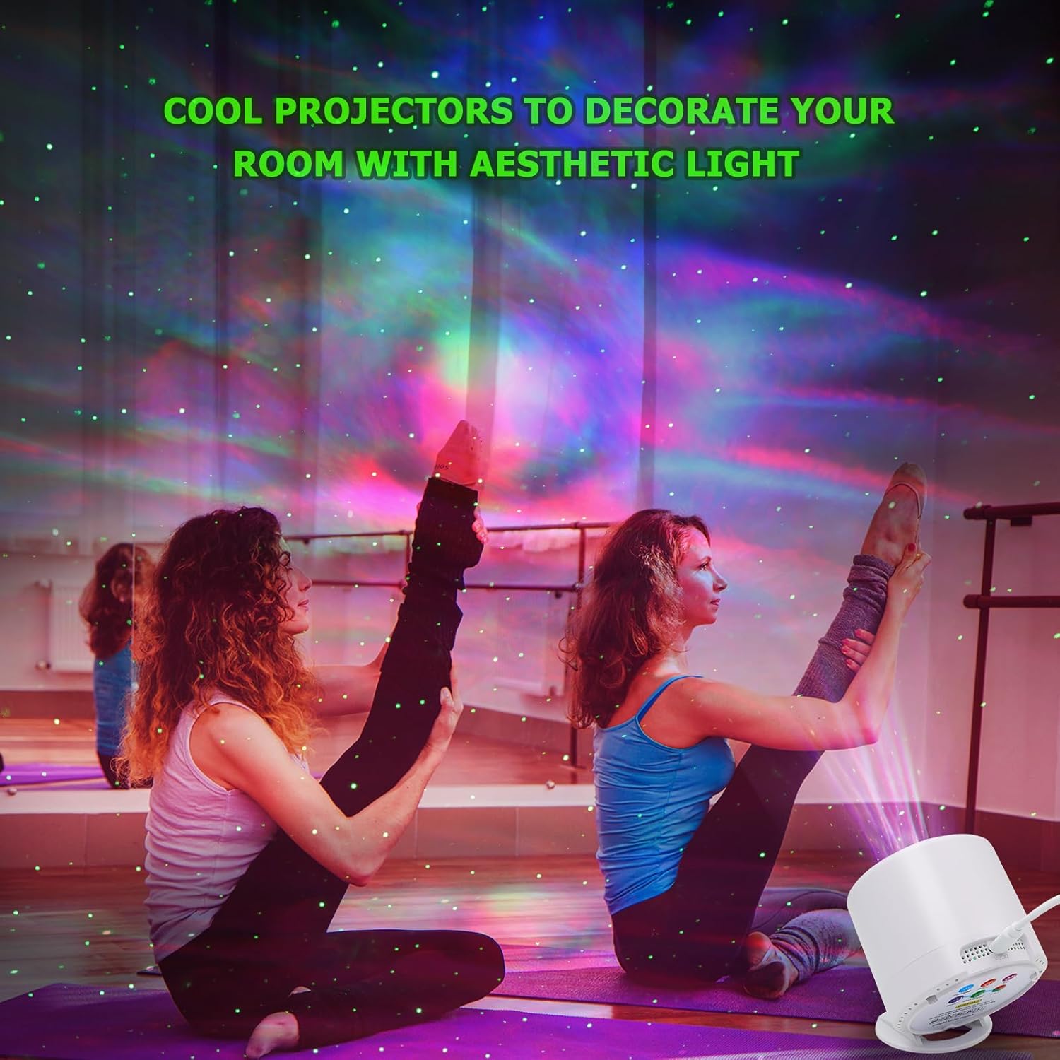 Galaxy Projector, Star Projector with Timer and Remote Control, 7 LED Different Colors