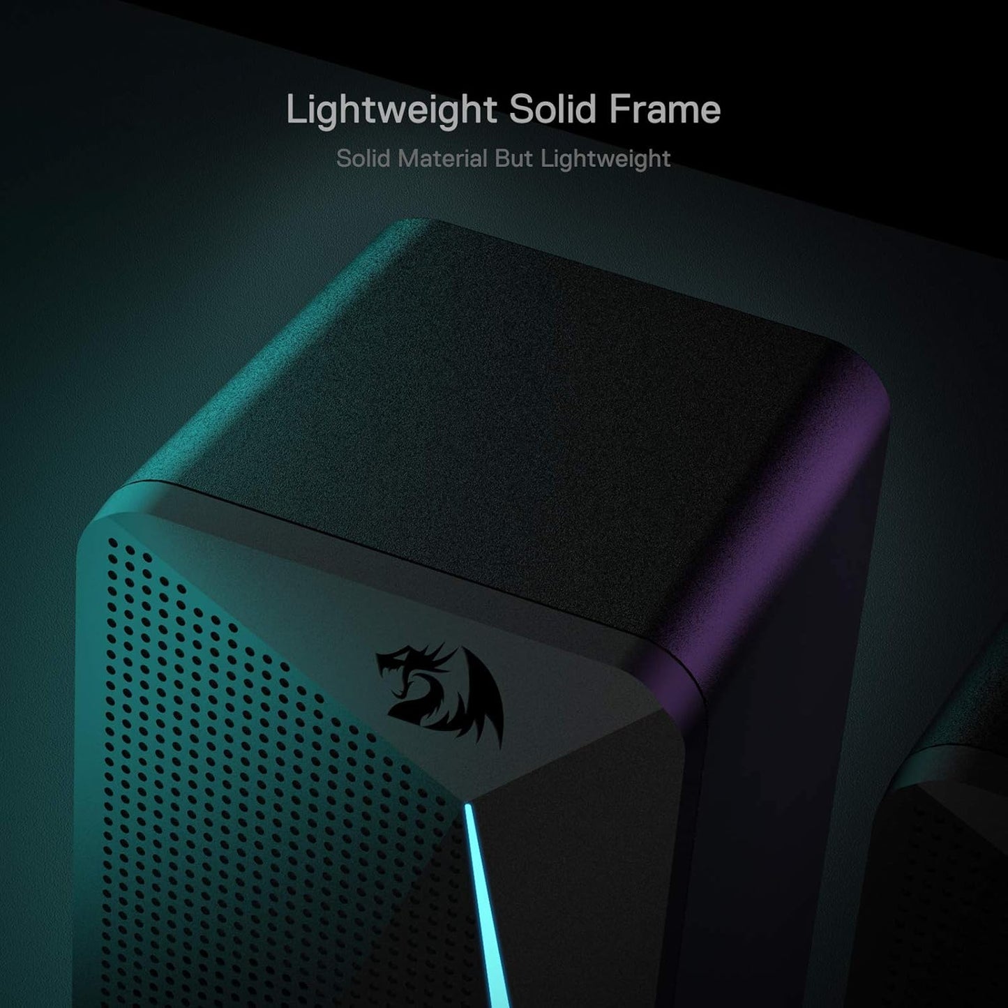 RGB Desktop Speakers with 4 Colorful LED Backlight Modes, Enhanced Bass and Easy-Access Volume Control, USB Powered W/ 3.5Mm Cable