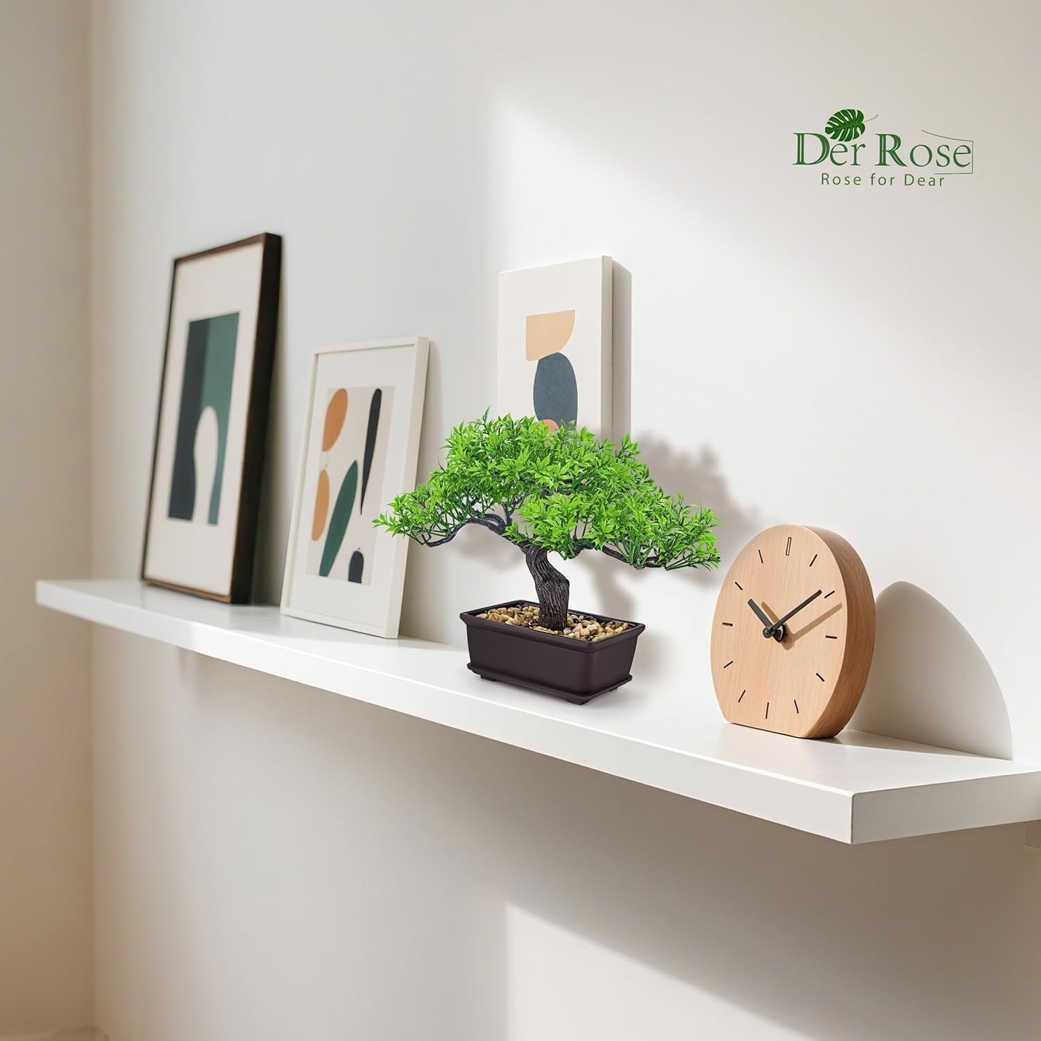 8'' Artificial Bonsai Tree Small Fake Potted Zen Plant